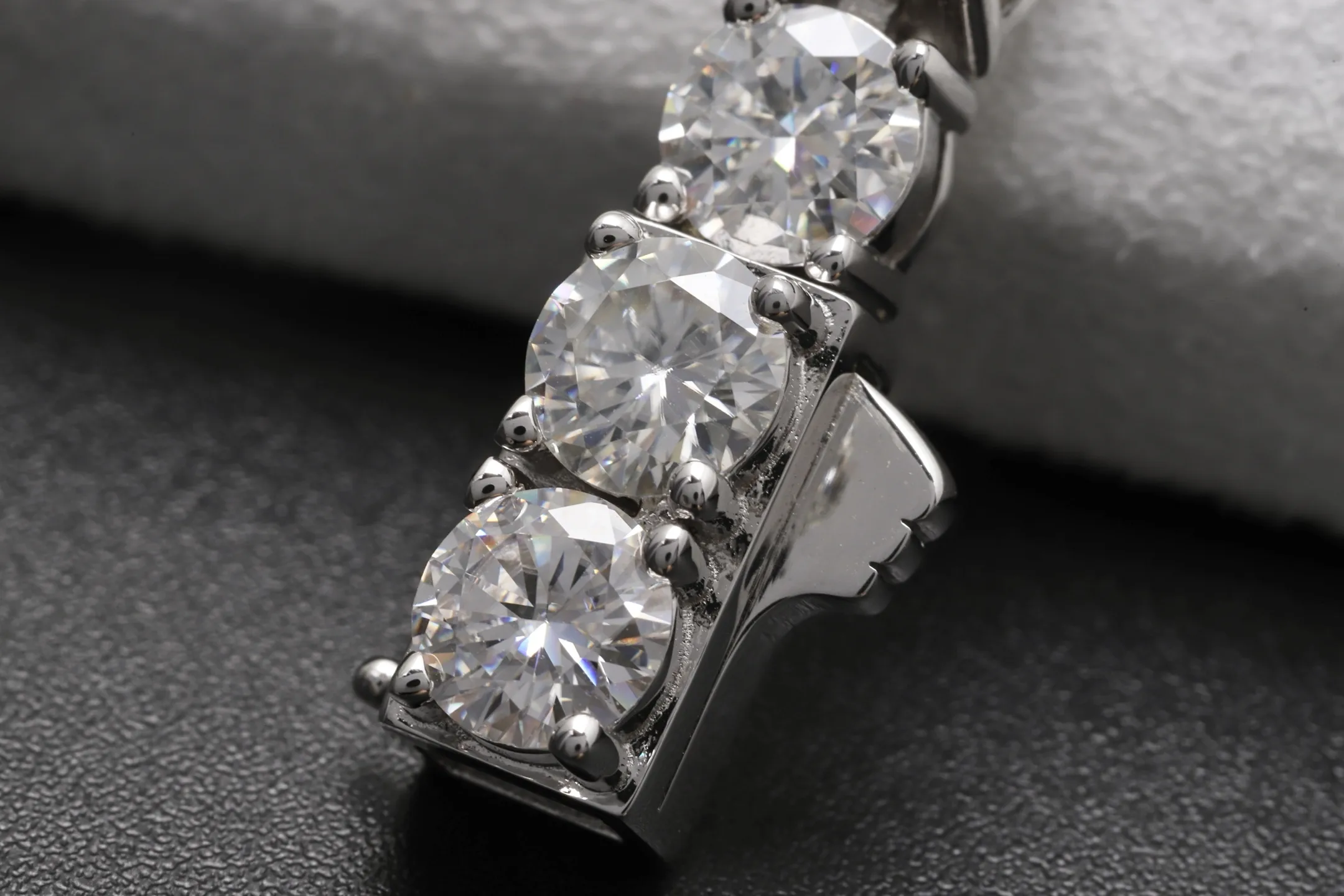 6mm Moissanite Tennis Bracelet (Sterling Silver) D260016737 — view 6