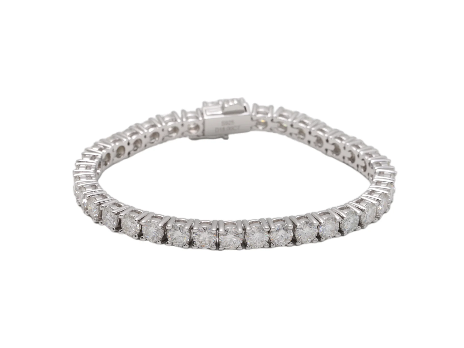 5mm Moissanite Tennis Bracelet (Sterling Silver) D182016738