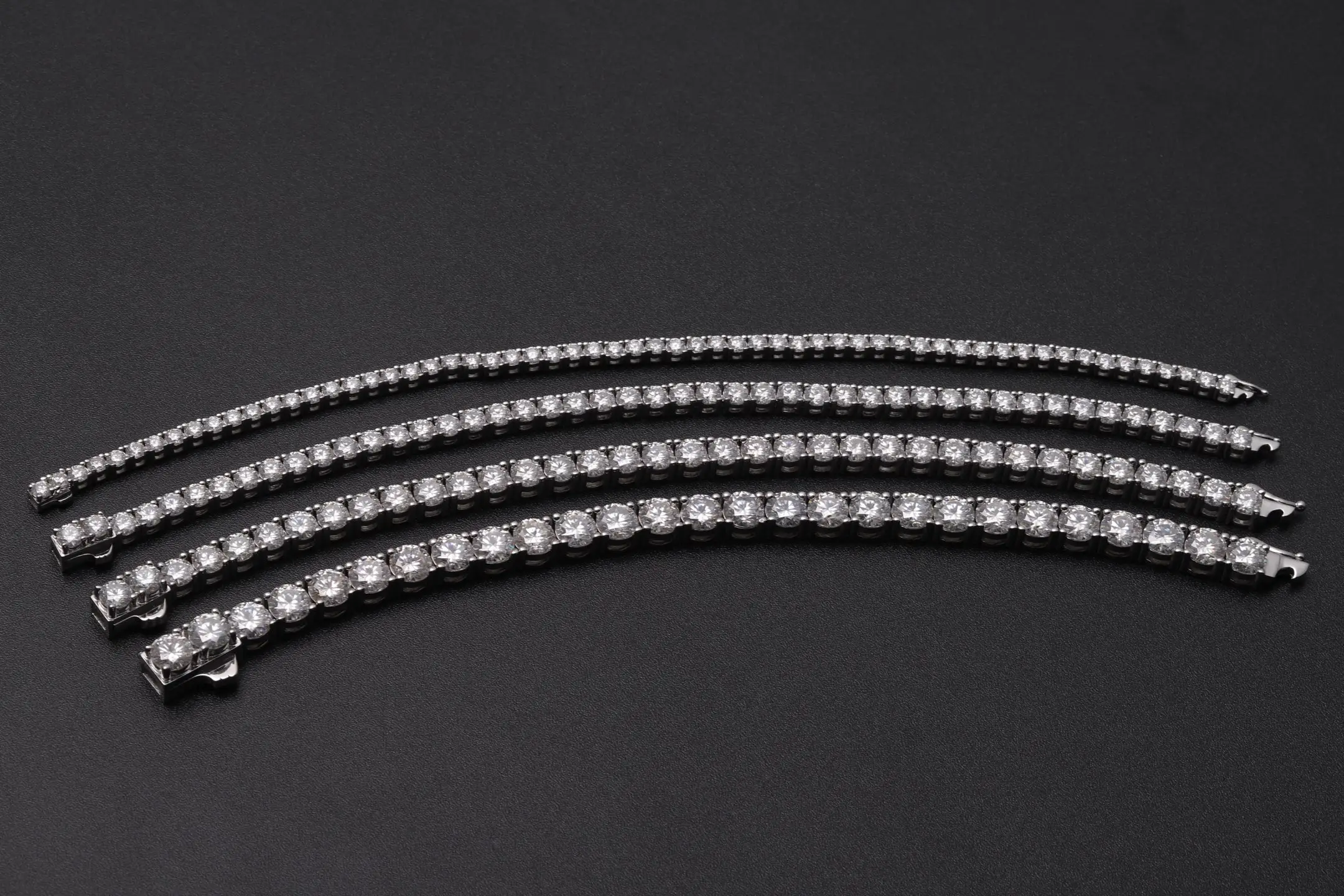 3mm Moissanite Tennis Bracelet (Sterling Silver) D106016740 — view 3