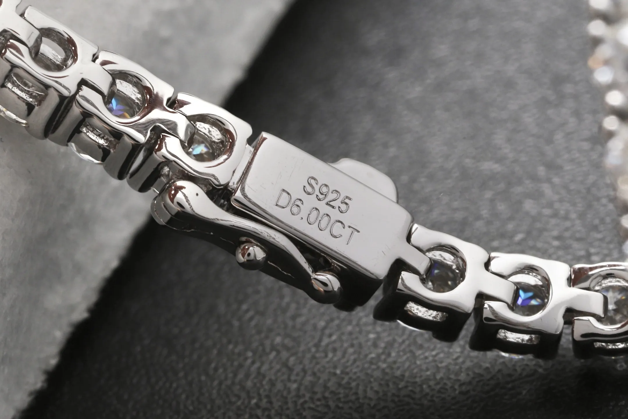 3mm Moissanite Tennis Bracelet (Sterling Silver) D106016740 — view 5