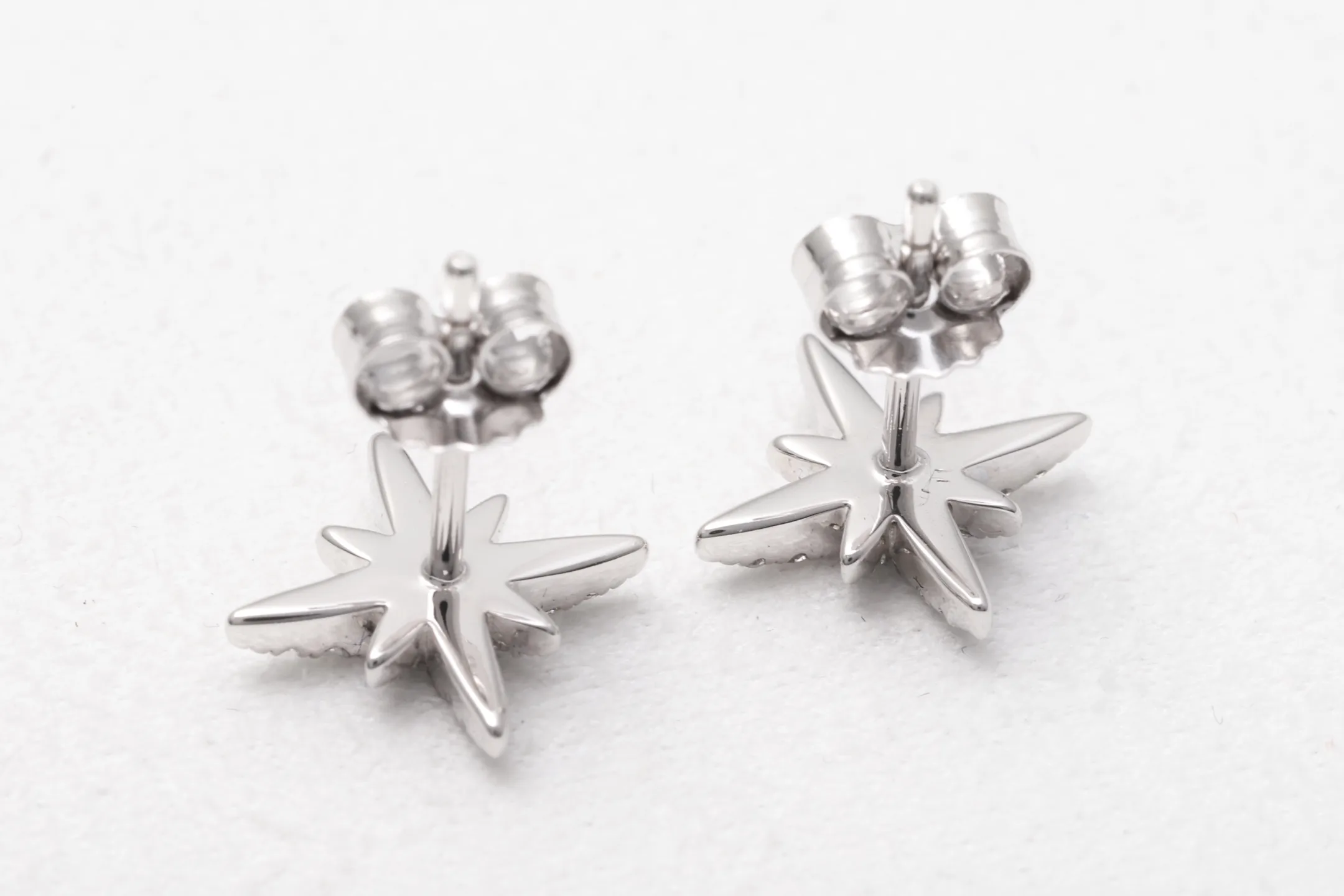 Starry Moissanite Stud Earrings (Sterling Silver) D17516606 — view 6