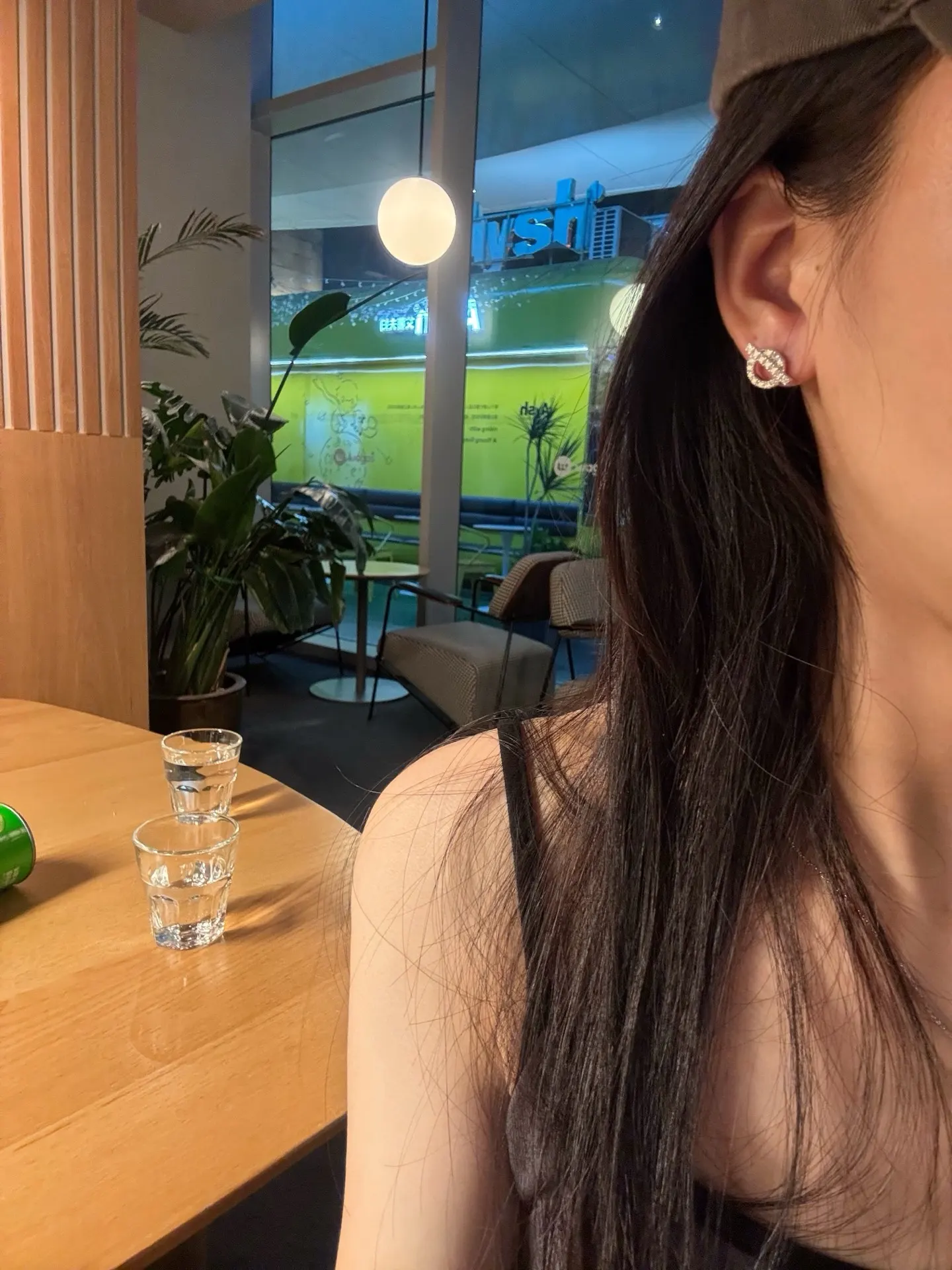 Geometric Moissanite Stud Earrings (Sterling Silver) D20516589 — view 8