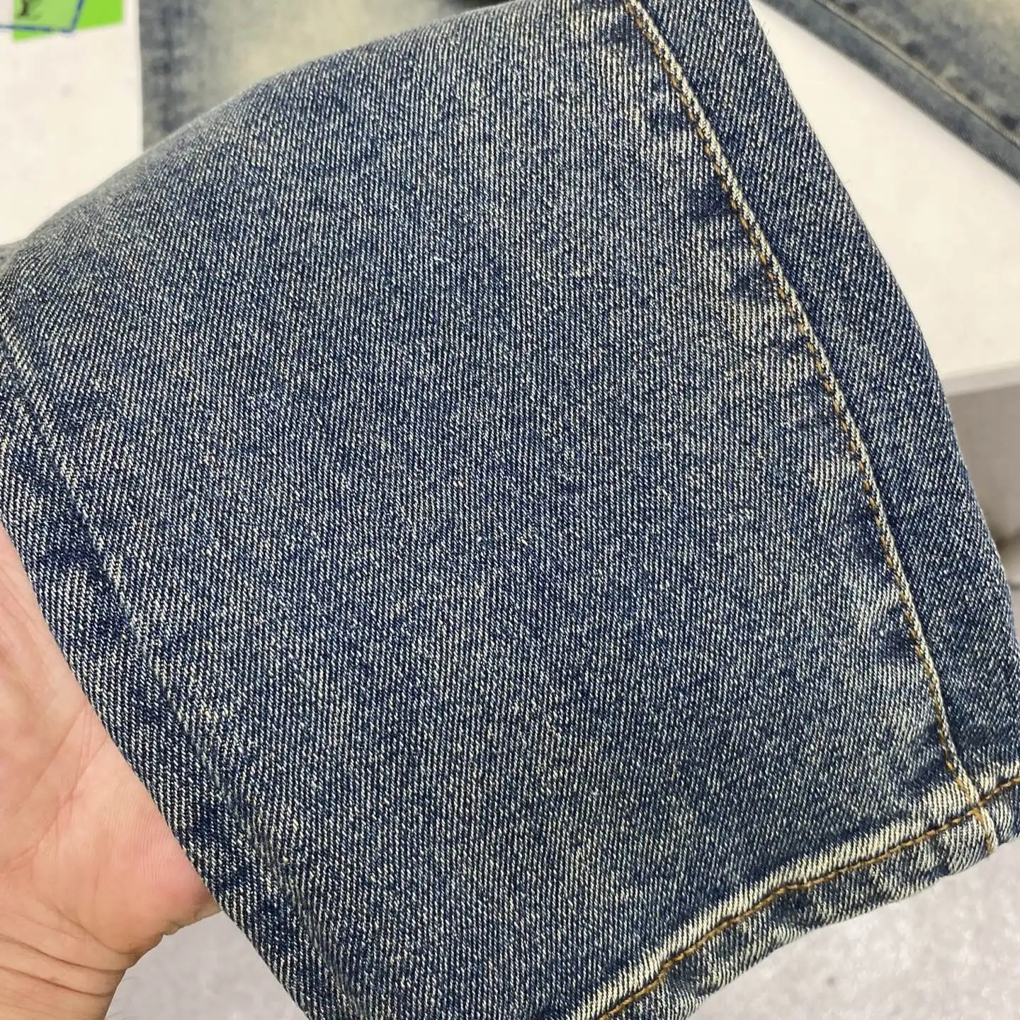 Monogram Patch Slim-Fit Straight-Leg Jeans D17522593 — view 9