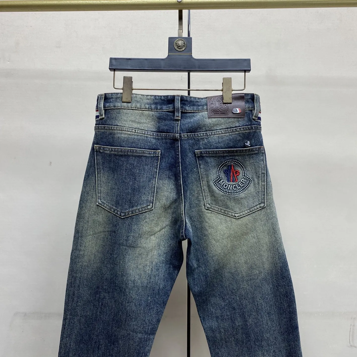 Logo-Embroidered Slim-Fit Straight-Leg Jeans D17522594 — view 5