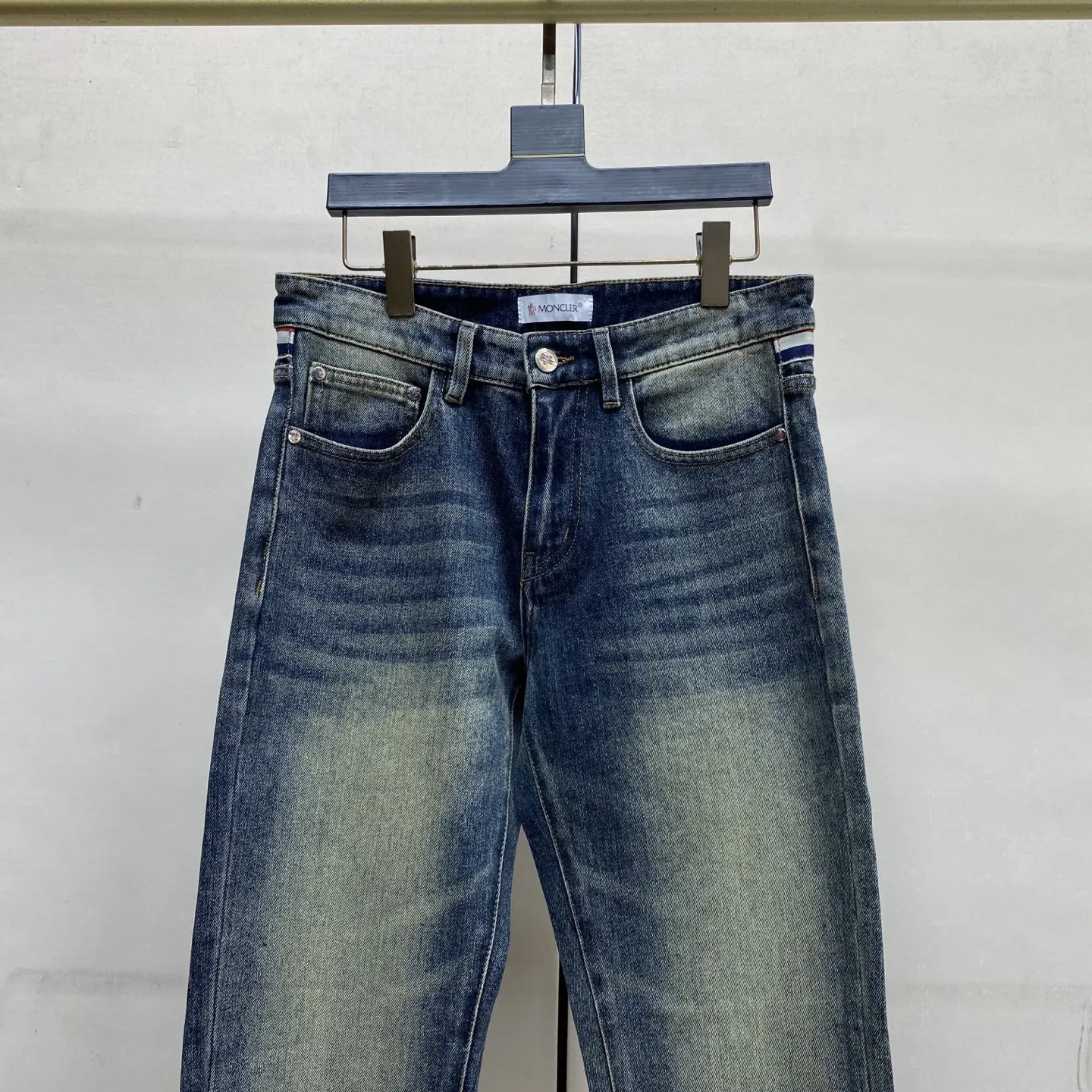 Logo-Embroidered Slim-Fit Straight-Leg Jeans D17522594 — view 7