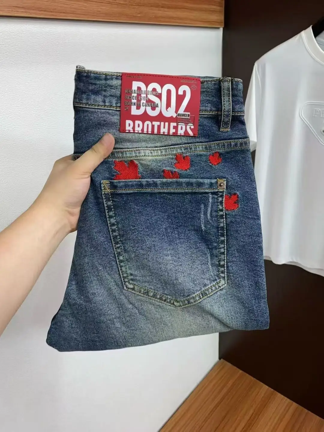 DSQ2 Brothers Slim-Fit Straight-Leg Jeans D17522584