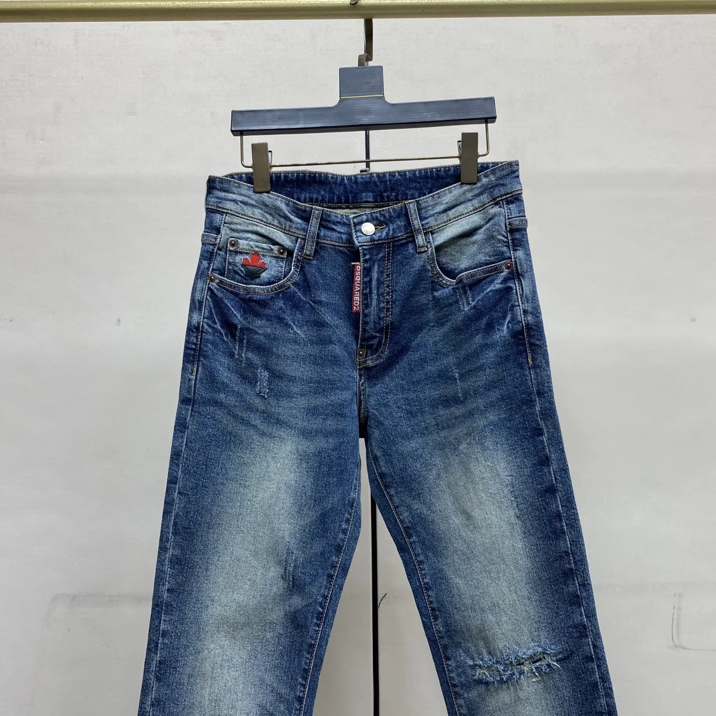 DSQ2 Brothers Slim-Fit Straight-Leg Jeans D17522584 — view 6