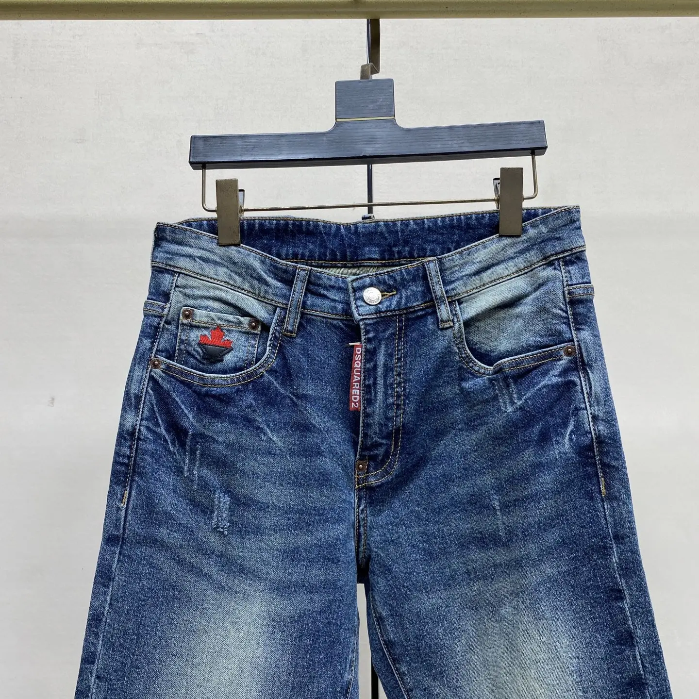 DSQ2 Brothers Slim-Fit Straight-Leg Jeans D17522584 — view 7