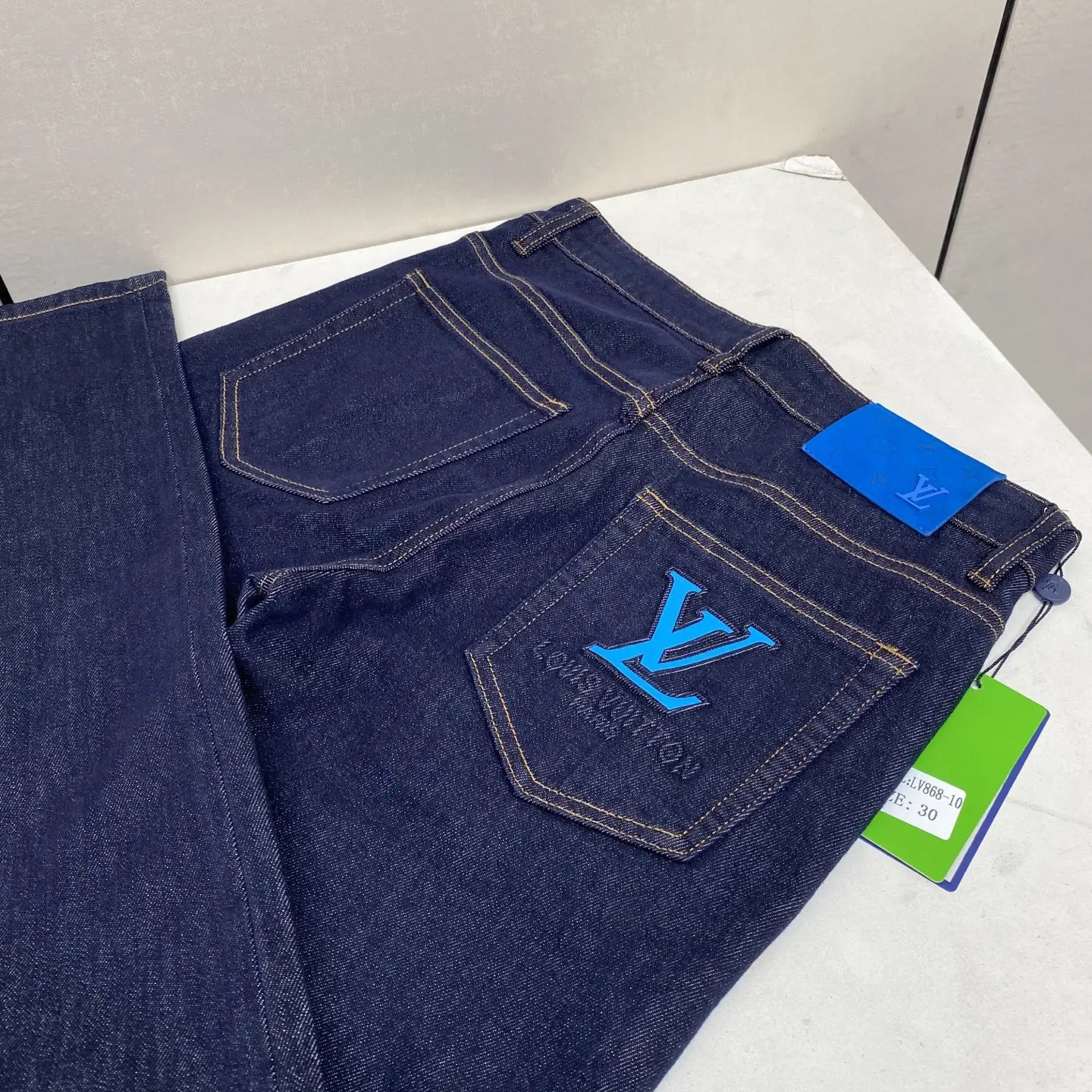 Logo Embroidered Slim-Fit Straight-Leg Jeans D17522586 — view 2