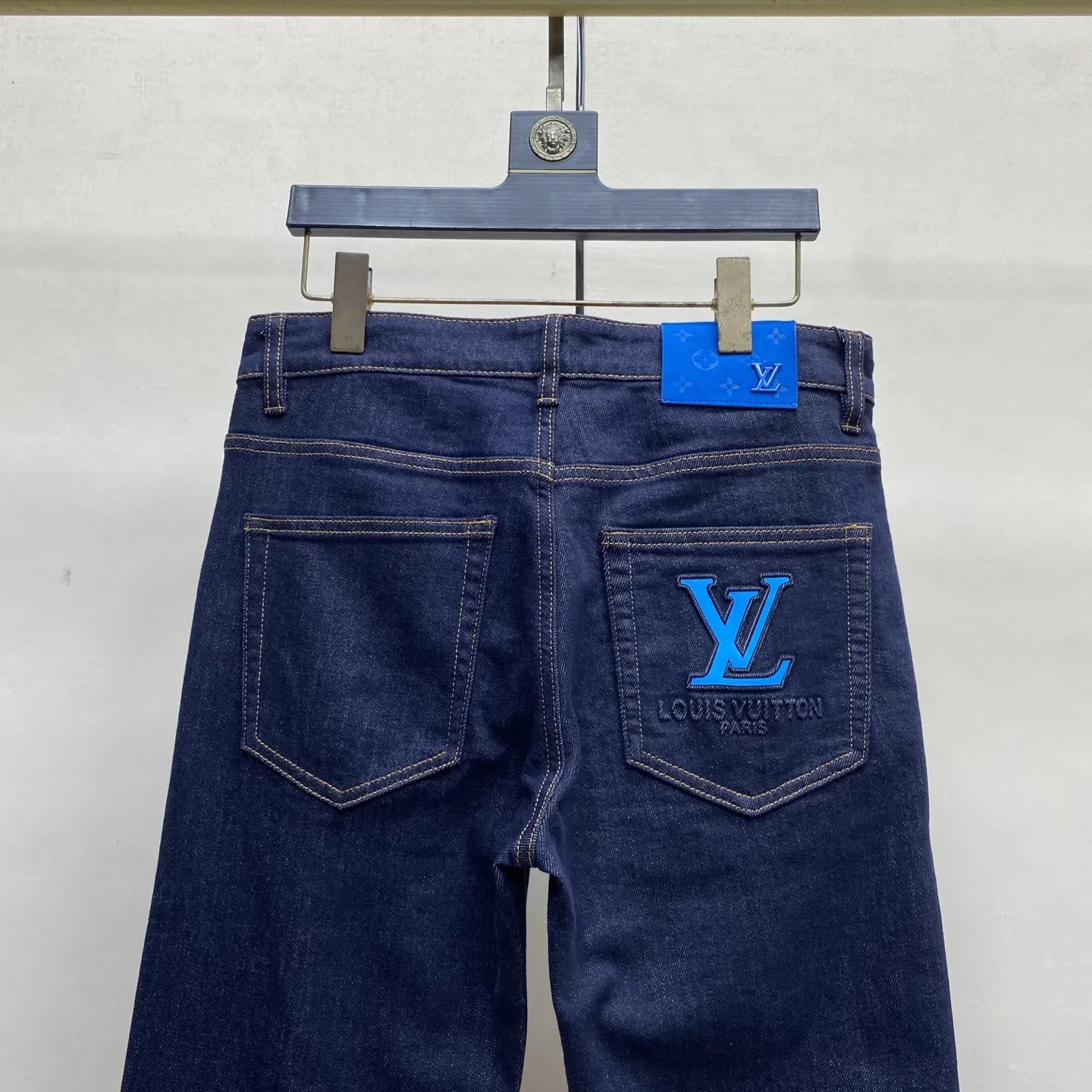 Logo Embroidered Slim-Fit Straight-Leg Jeans D17522586 — view 6