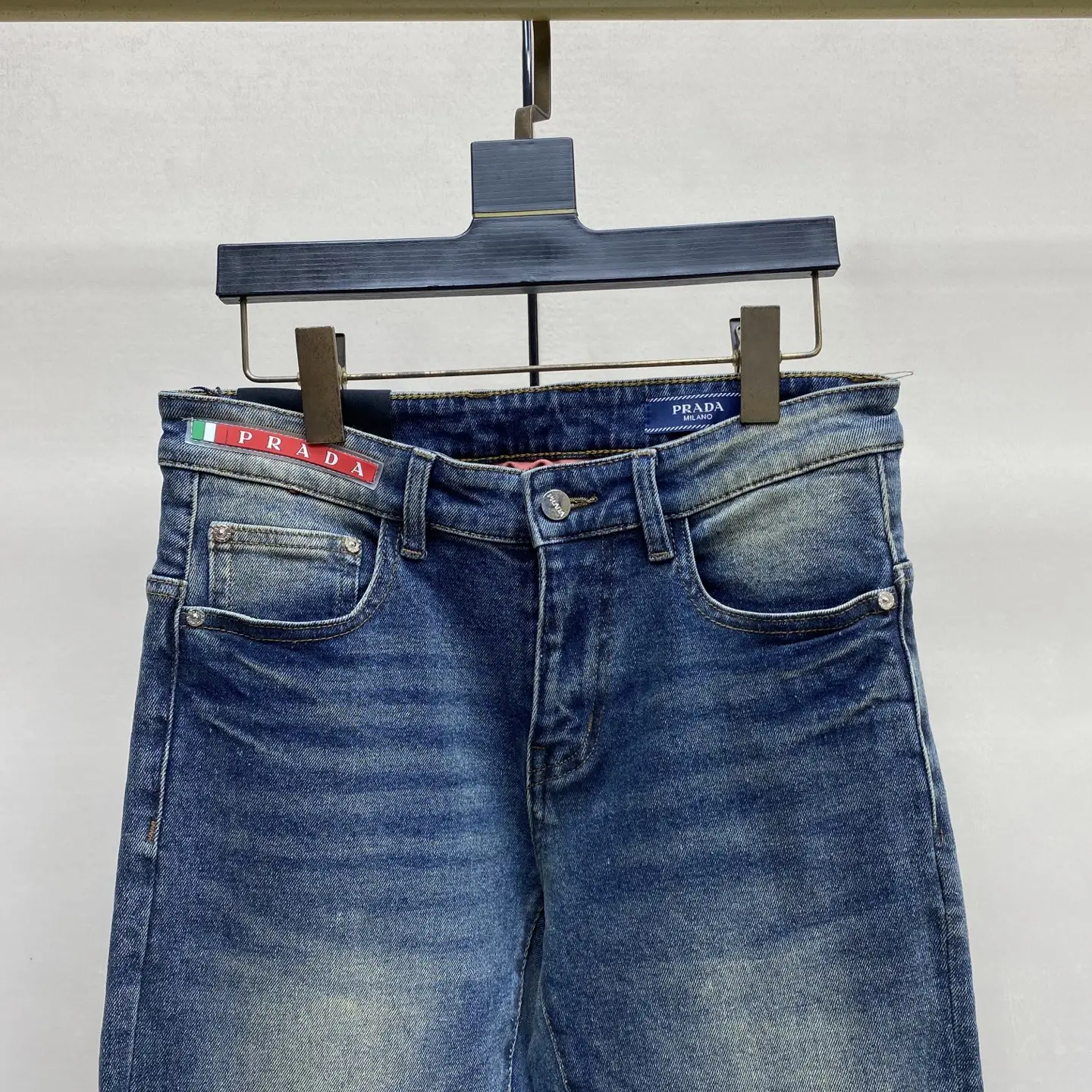 Slim-Fit Straight-Leg Washed Denim Jeans D17522591 — view 8