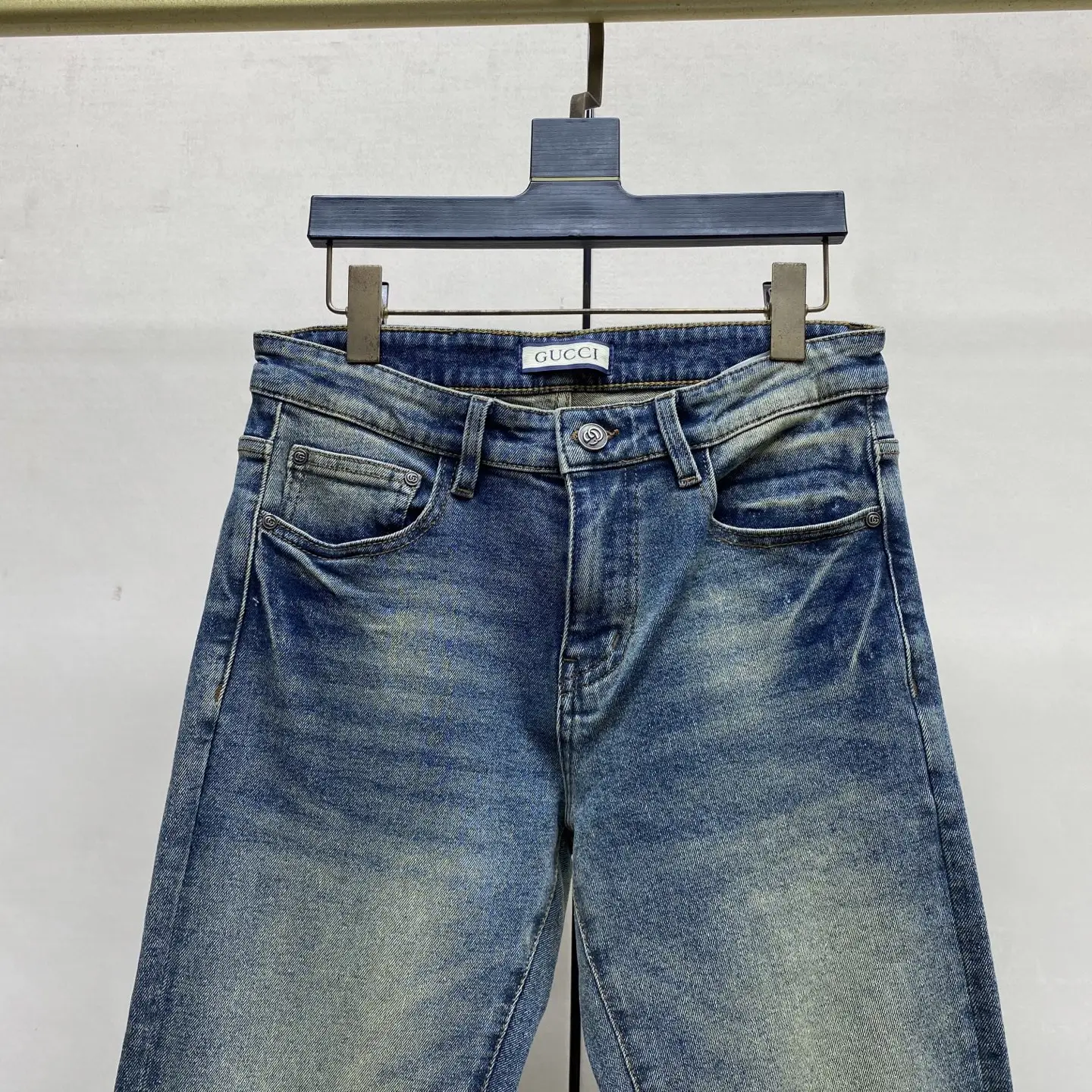 Logo Print Slim-Straight Leg Jeans D17522592 — view 8