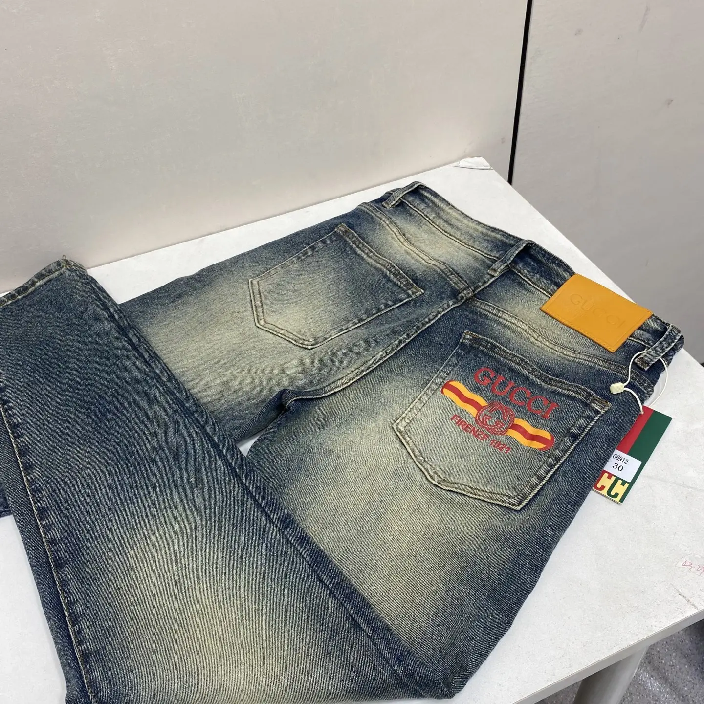 Logo-Embroidered Slim-Fit Straight-Leg Jeans D17522588 — view 2