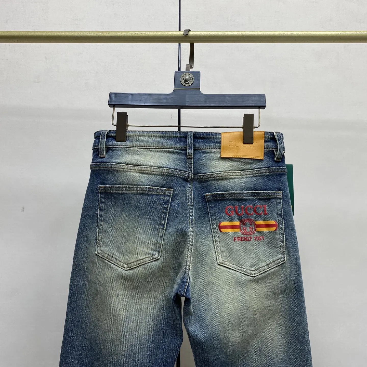 Logo-Embroidered Slim-Fit Straight-Leg Jeans D17522588 — view 6