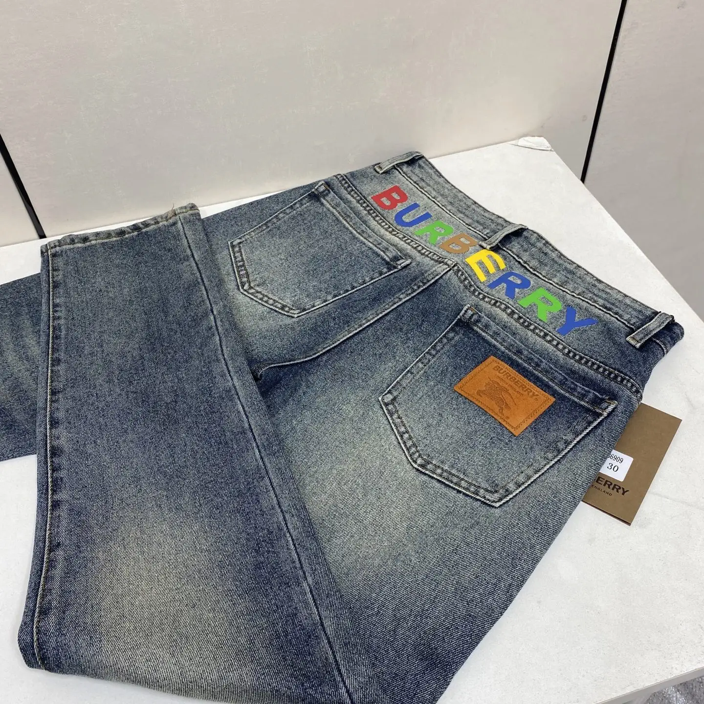 Logo Patch Slim-Fit Straight-Leg Jeans D17522598 — view 2