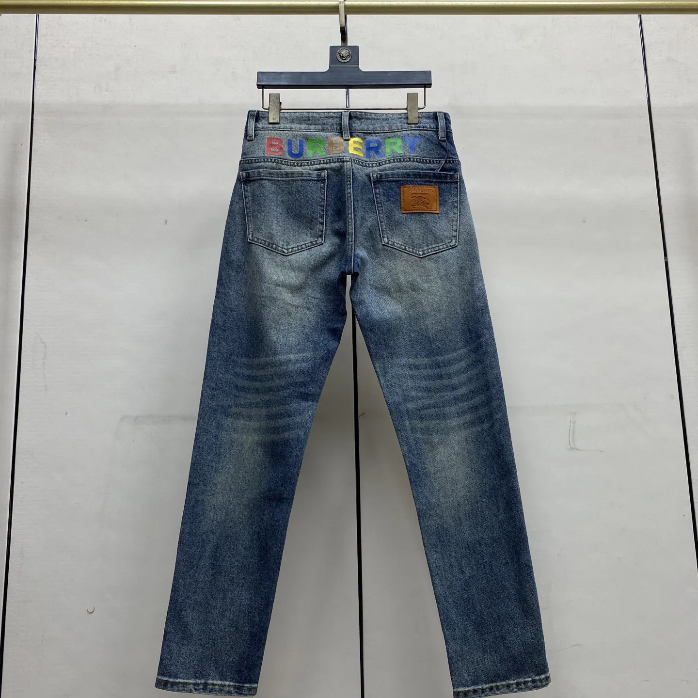 Logo Patch Slim-Fit Straight-Leg Jeans D17522598 — view 3