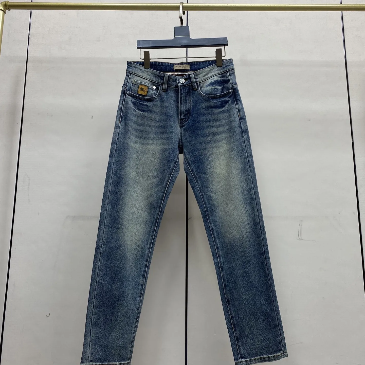 Logo Patch Slim-Fit Straight-Leg Jeans D17522598 — view 4