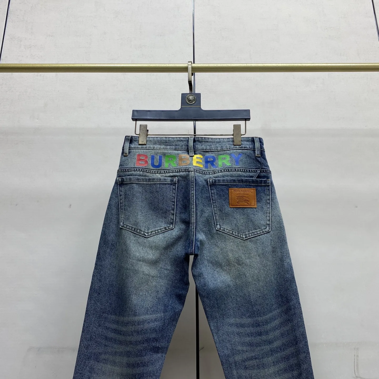 Logo Patch Slim-Fit Straight-Leg Jeans D17522598 — view 5