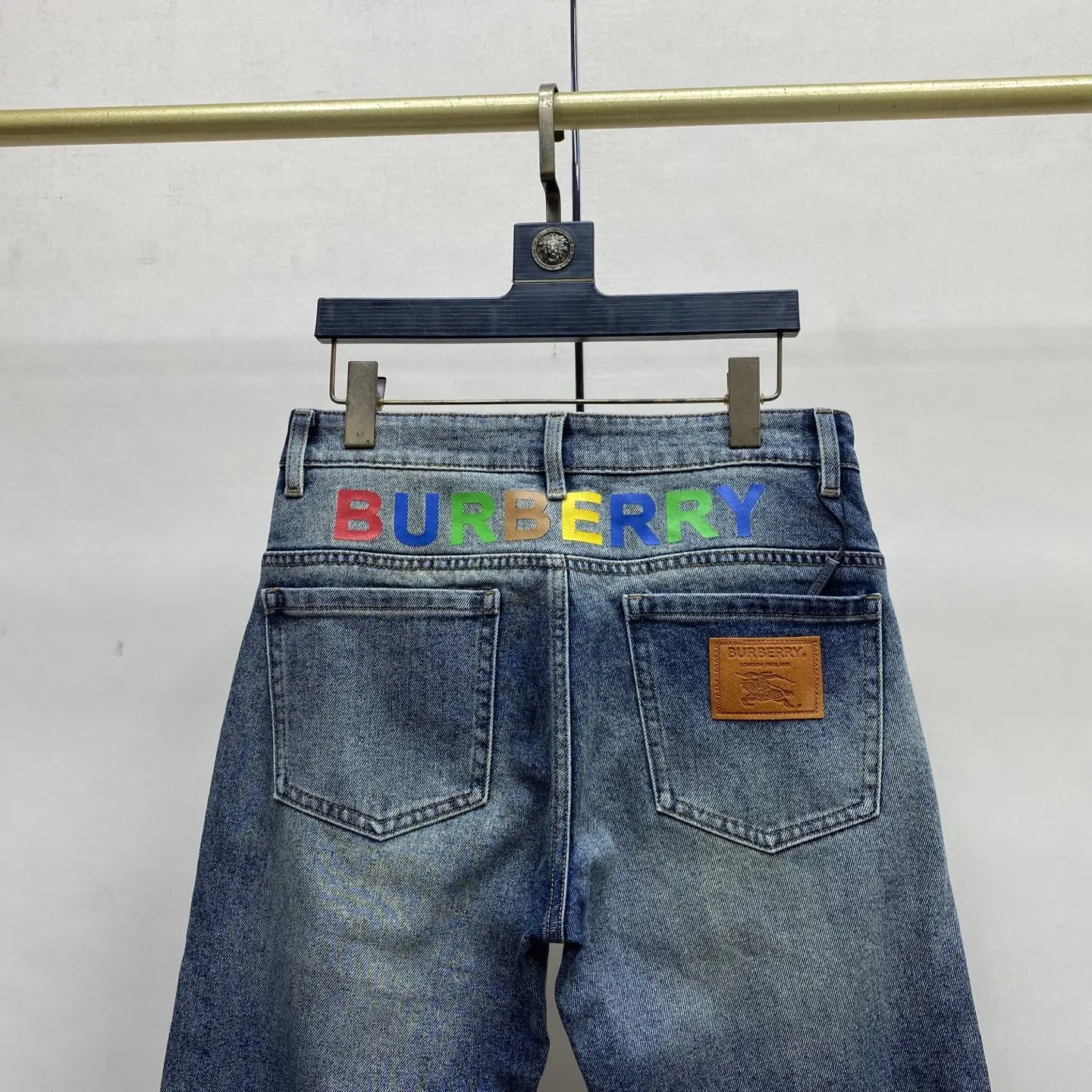 Logo Patch Slim-Fit Straight-Leg Jeans D17522598 — view 6