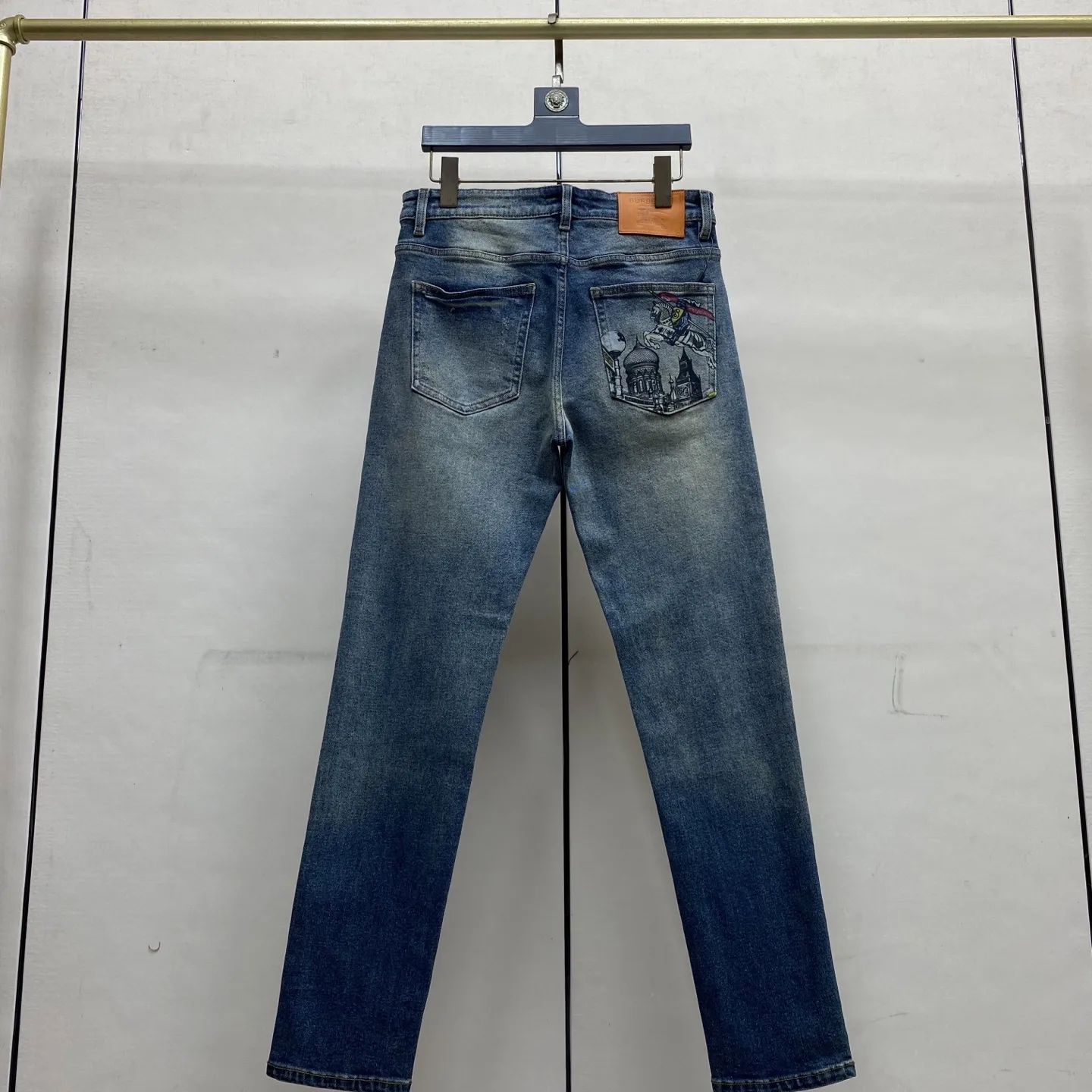 Graphic Print Slim-Fit Straight-Leg Jeans D17522595 — view 3
