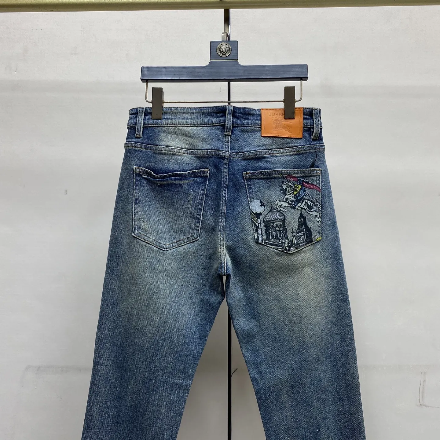 Graphic Print Slim-Fit Straight-Leg Jeans D17522595 — view 5