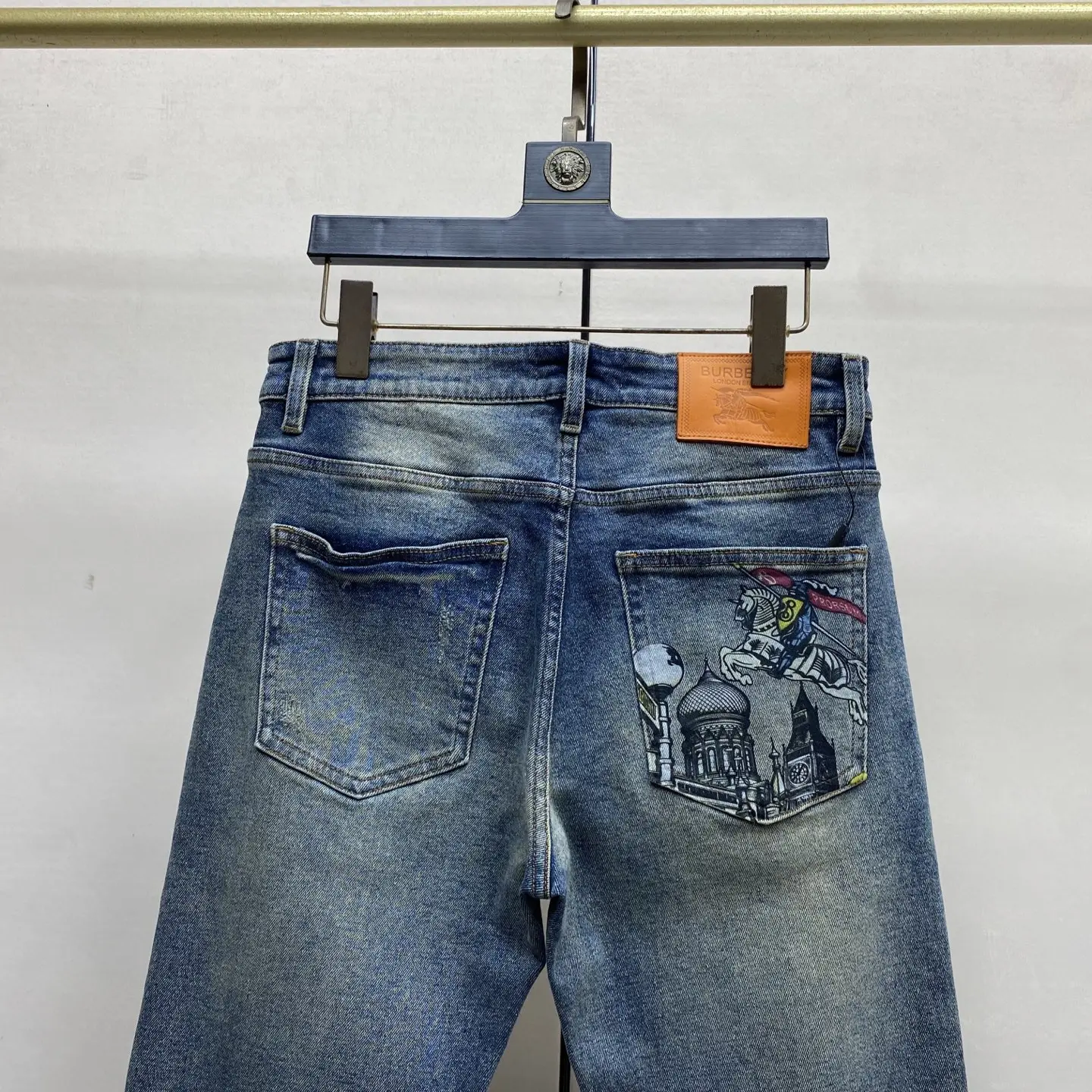 Graphic Print Slim-Fit Straight-Leg Jeans D17522595 — view 6