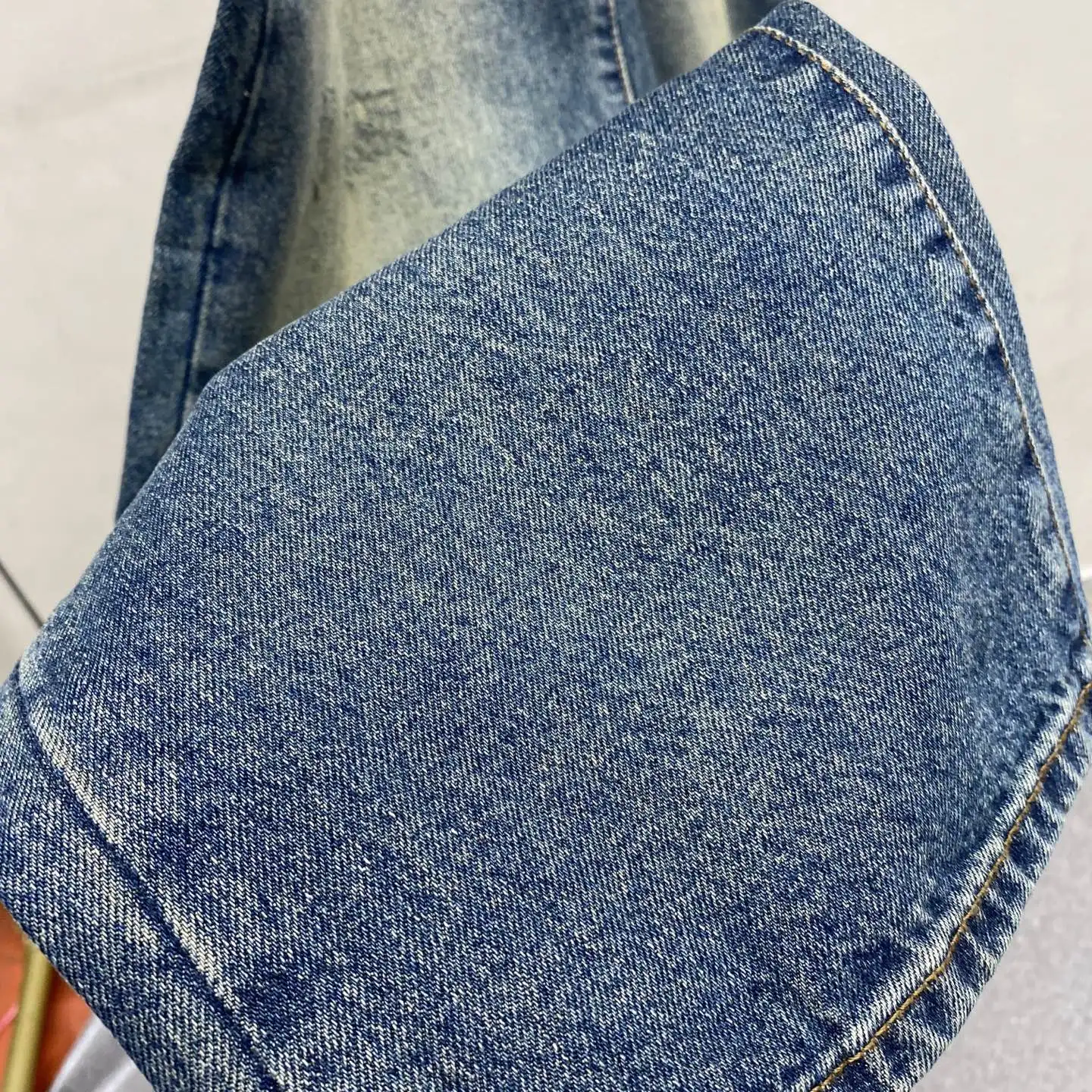 Anagram Embroidered Slim-Fit Straight-Leg Jeans D18022581 — view 9