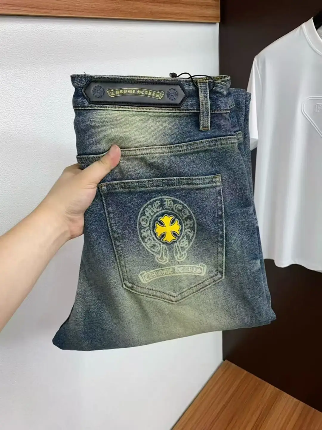 Chrome Hearts Logo Embroidered Straight-Leg Jeans D18022587