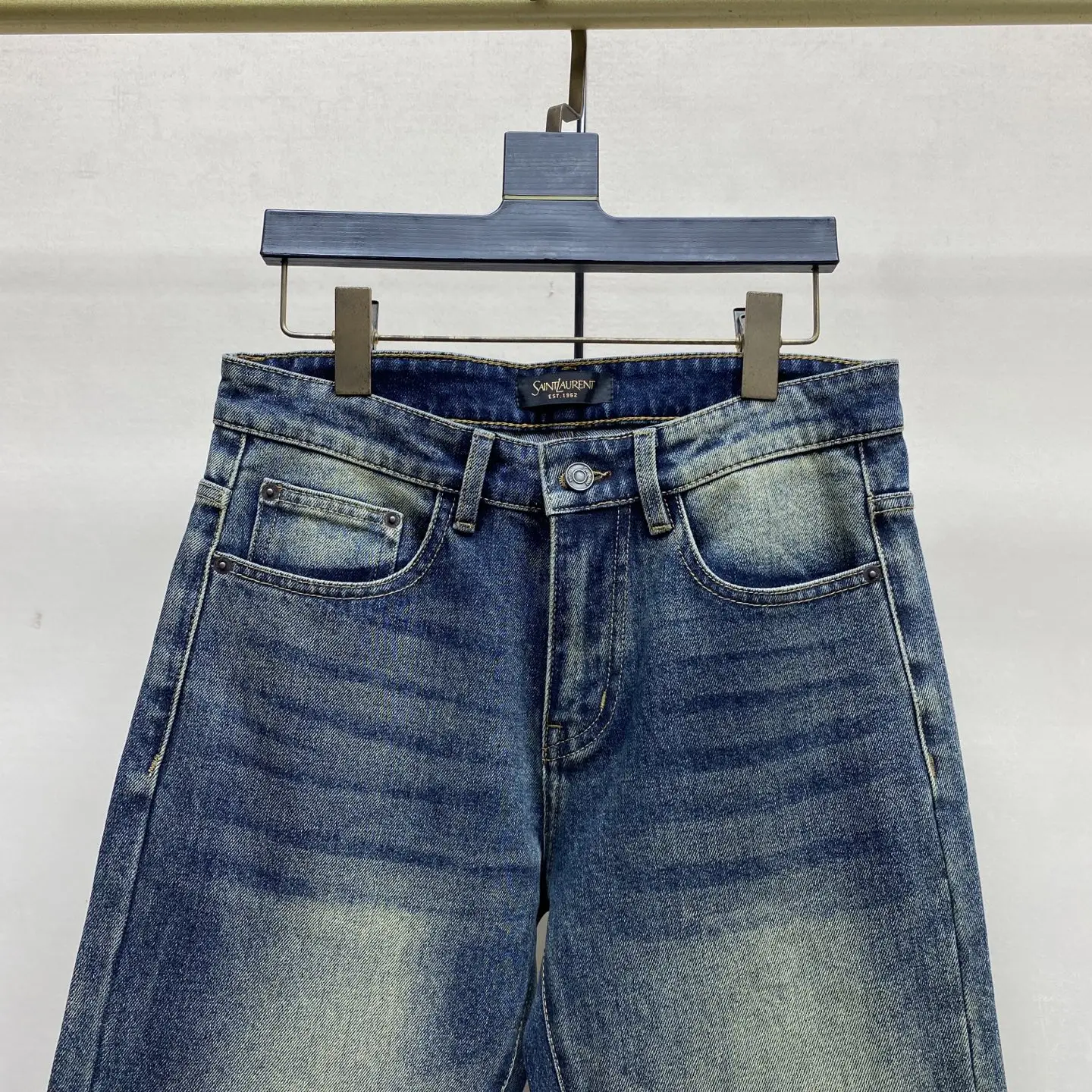 Logo-Appliqué Slim-Fit Straight-Leg Jeans D17522590 — view 8