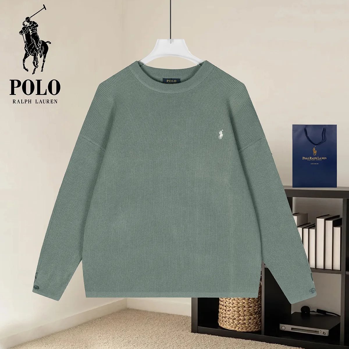 Polo Ralph Lauren Relaxed Crew-Neck Knit Sweater D18021576