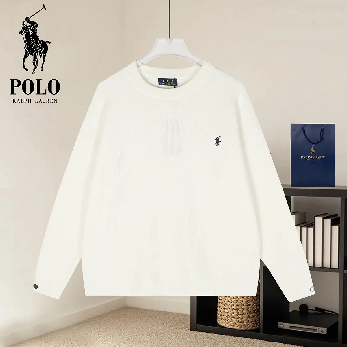 Polo Ralph Lauren Embroidered Logo Knit Sweater D18021577
