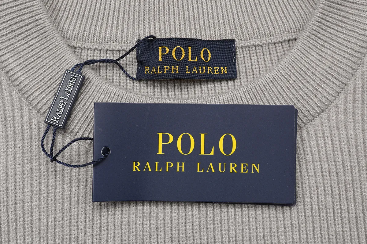 Ribbed Cotton-Blend Crew-Neck Sweater D18021575 — view 3