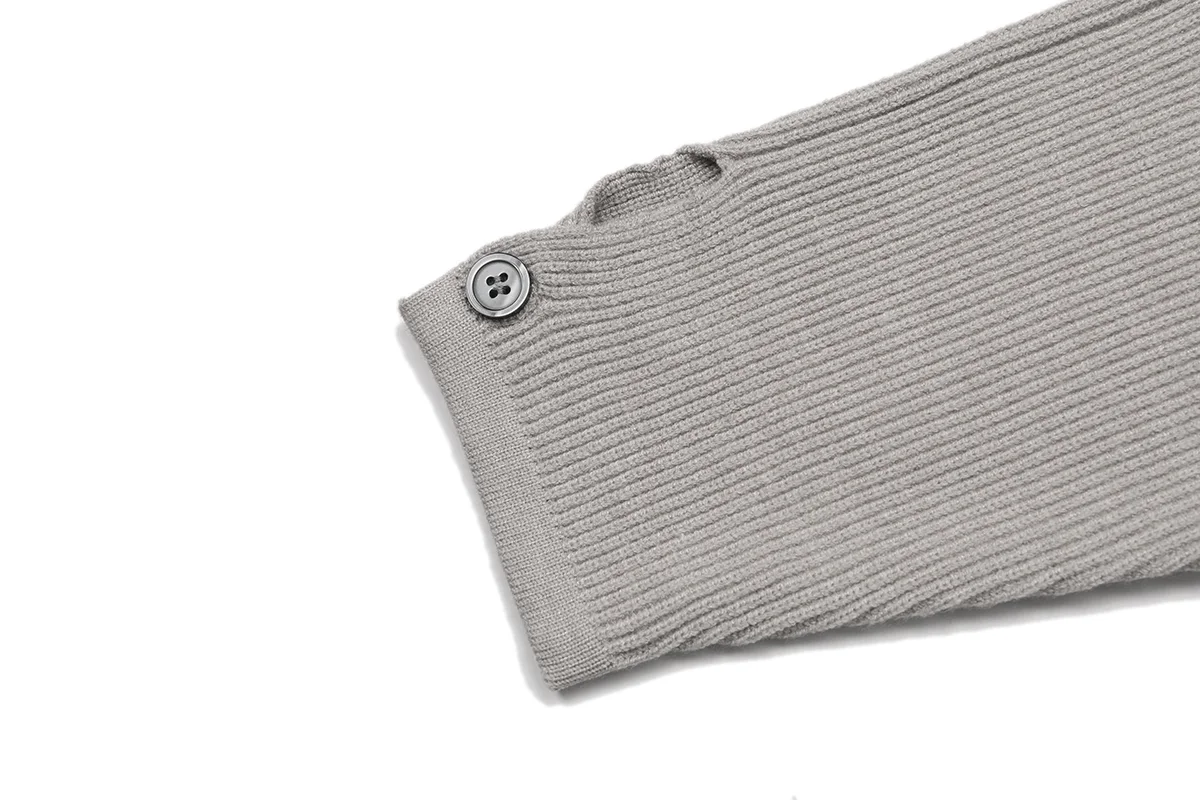 Ribbed Cotton-Blend Crew-Neck Sweater D18021575 — view 6