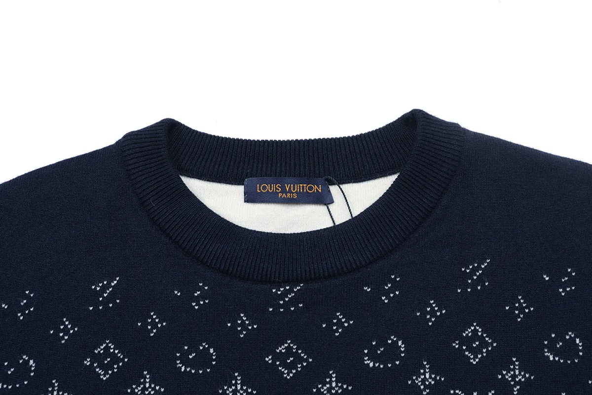 Monogram Jacquard Crew-Neck Sweater D18021605 — view 3