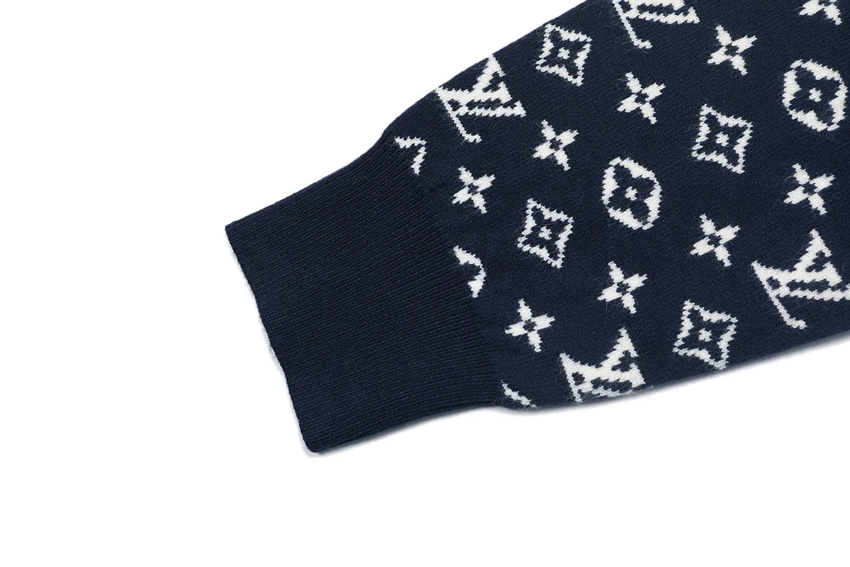 Monogram Jacquard Crew-Neck Sweater D18021605 — view 5