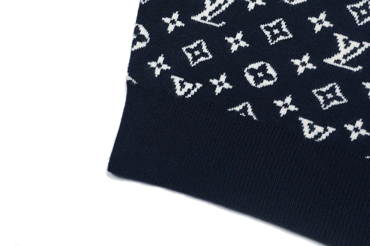 Monogram Jacquard Crew-Neck Sweater D18021605 — view 6