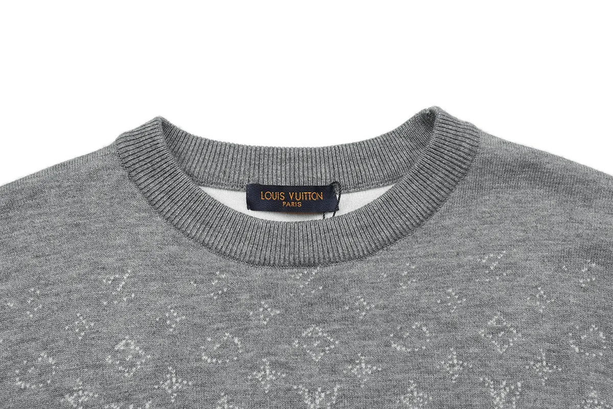 Monogram Jacquard Silk and Cashmere-Blend Sweater D18021606 — view 3
