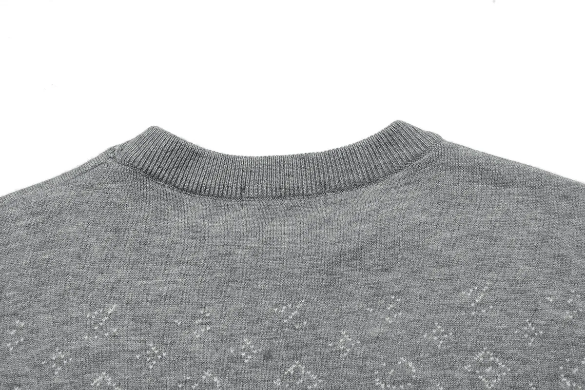 Monogram Jacquard Silk and Cashmere-Blend Sweater D18021606 — view 4