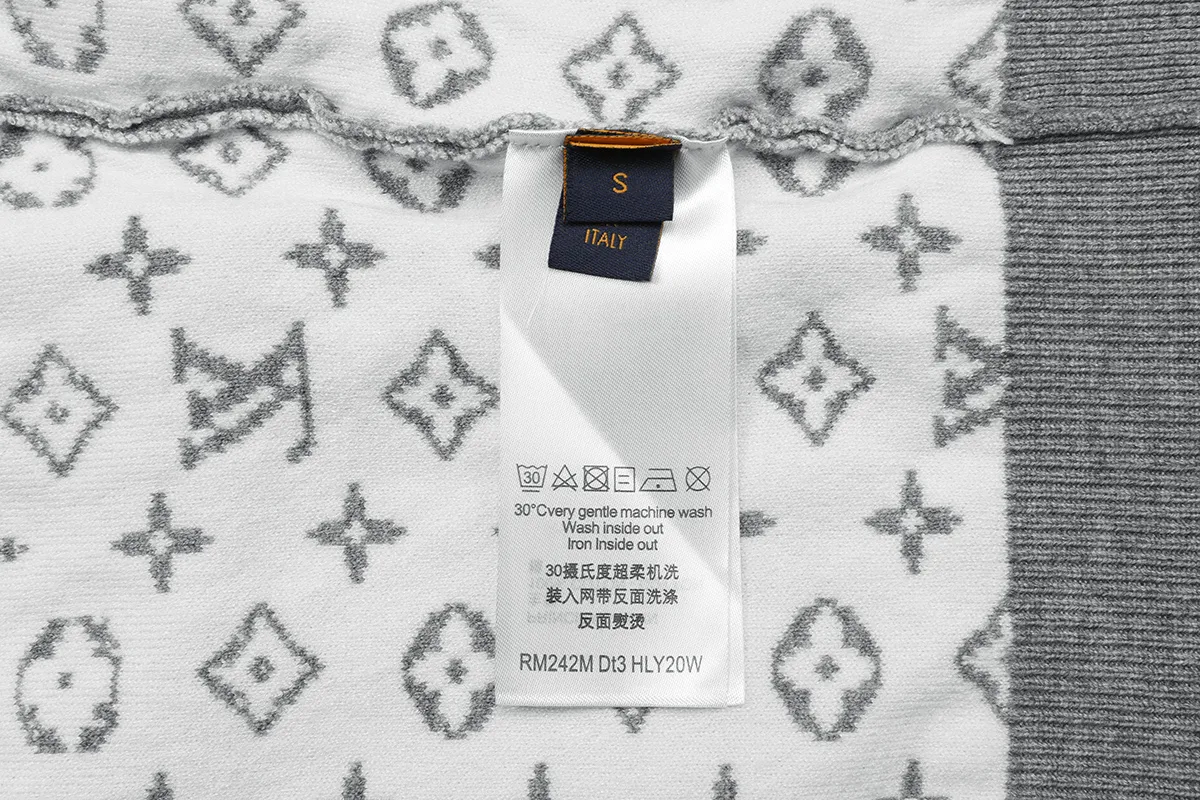 Monogram Jacquard Silk and Cashmere-Blend Sweater D18021606 — view 8