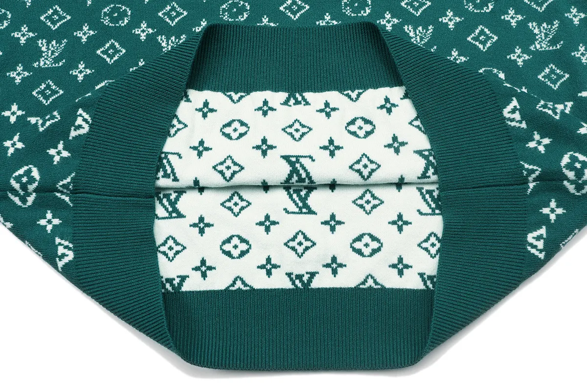 Monogram Jacquard Silk and Cashmere-Blend Sweater D18021604 — view 7