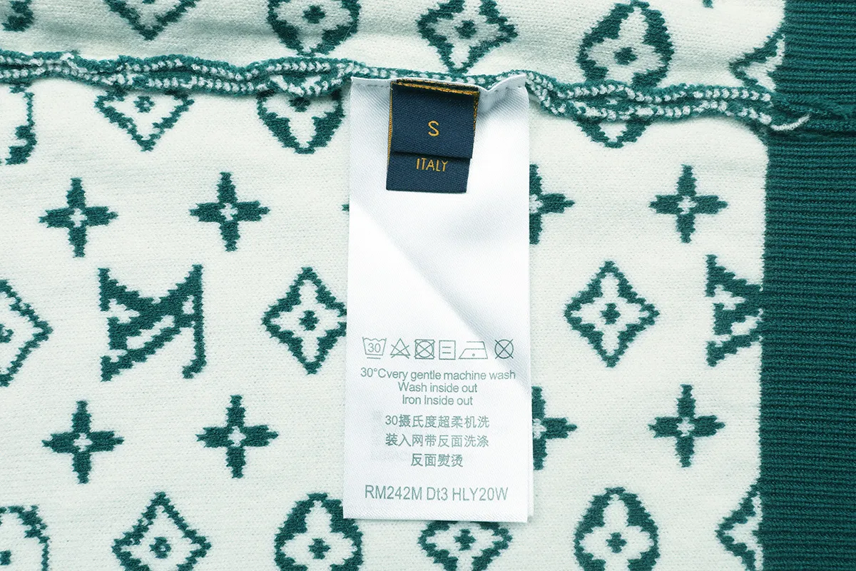 Monogram Jacquard Silk and Cashmere-Blend Sweater D18021604 — view 8