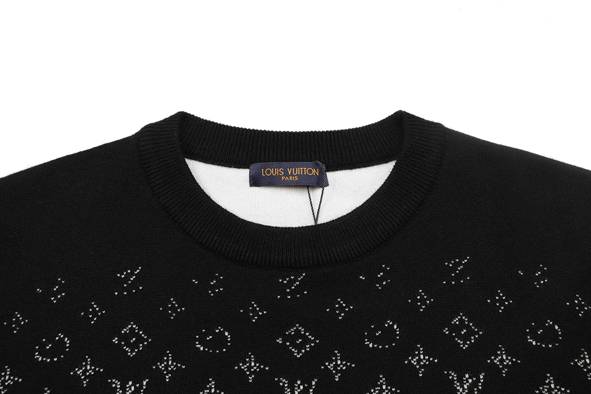 Monogram Jacquard Crew-Neck Sweater D18021607 — view 3