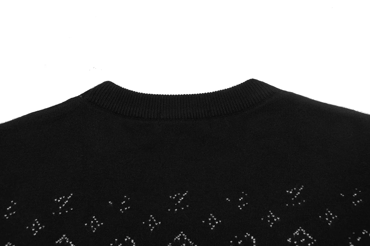 Monogram Jacquard Crew-Neck Sweater D18021607 — view 4