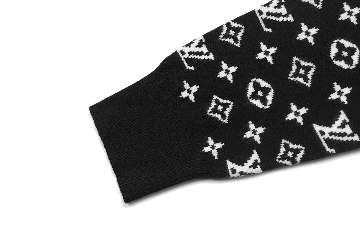 Monogram Jacquard Crew-Neck Sweater D18021607 — view 5