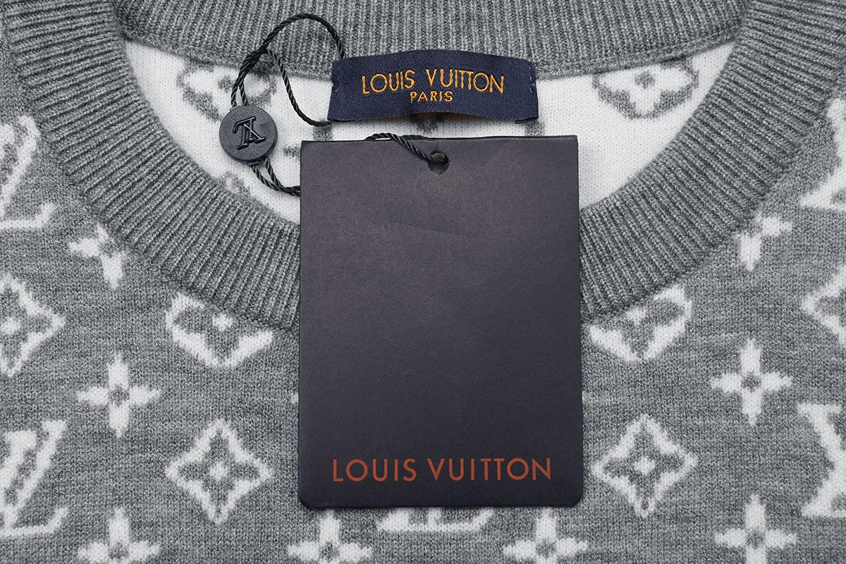 Monogram Jacquard Silk-Blend Crew-Neck Sweater D18021600 — view 3