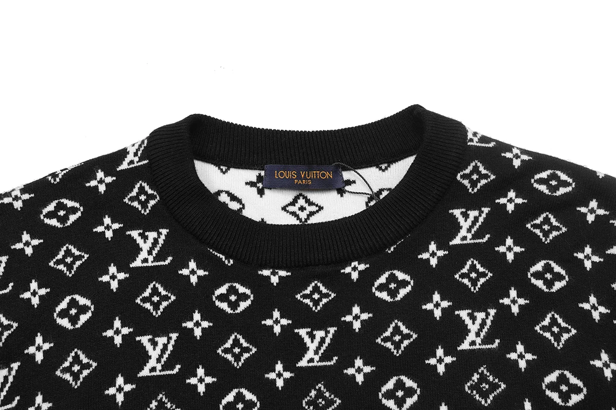 Monogram Jacquard Crew-Neck Sweater D18021599 — view 3