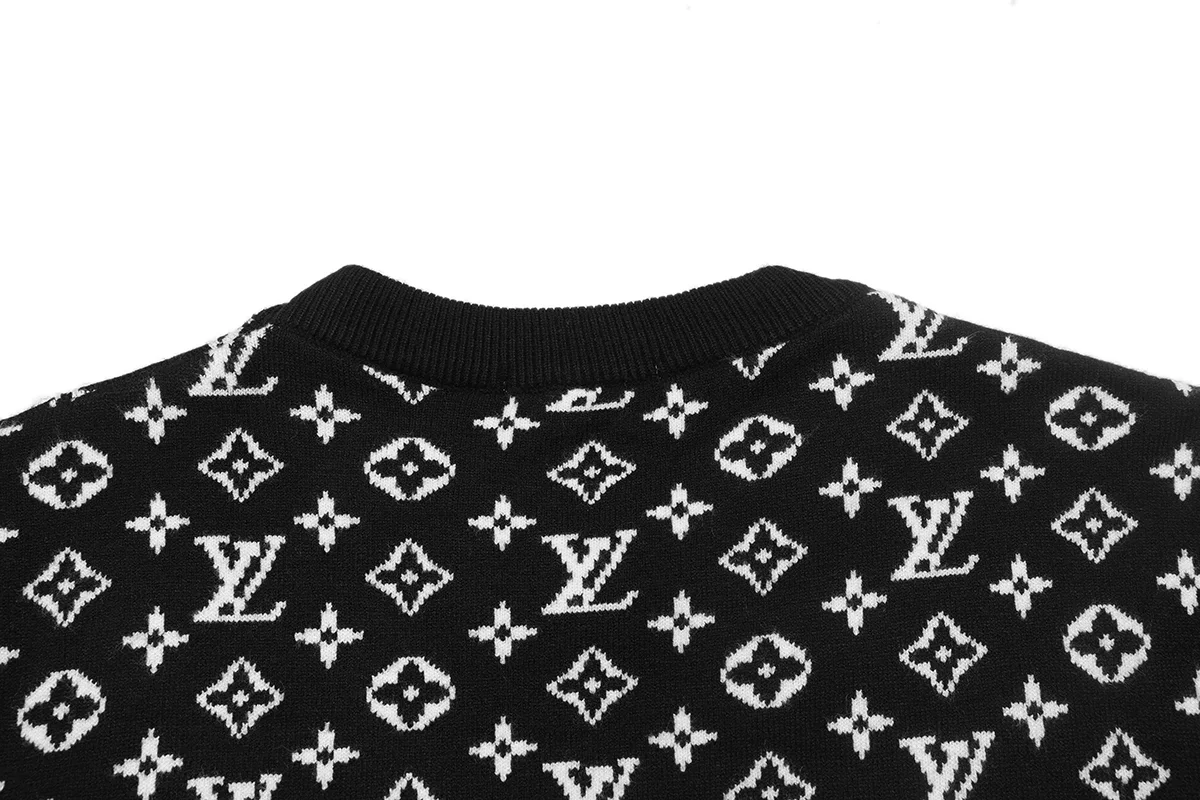 Monogram Jacquard Crew-Neck Sweater D18021599 — view 4