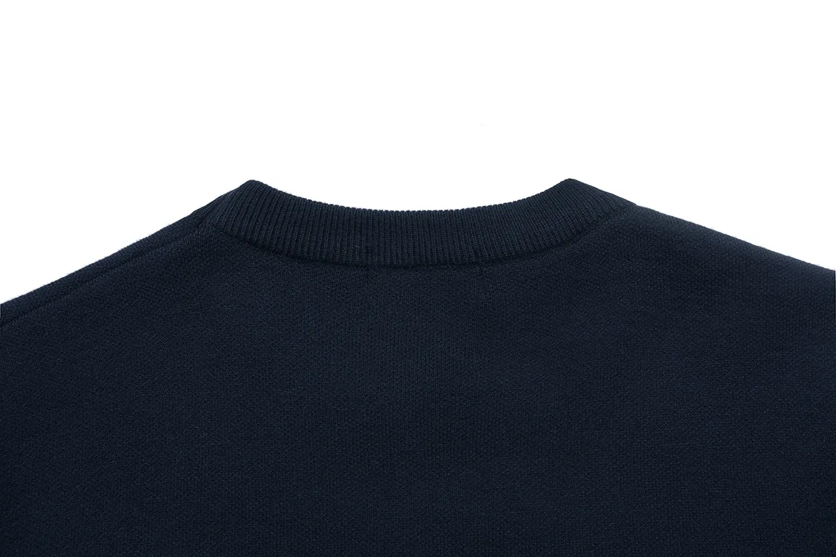 Monogram Sleeve Wool Crew-Neck Sweater D18521586 — view 4