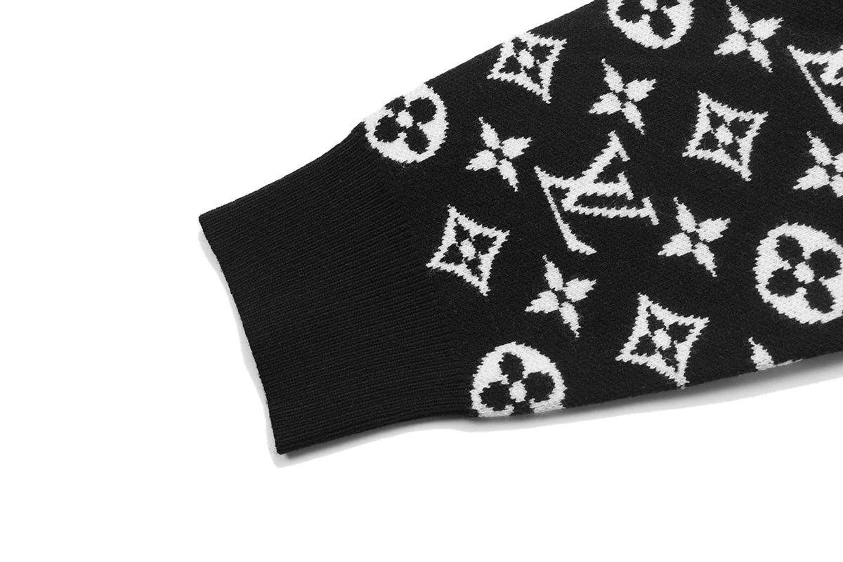 Monogram Intarsia Sleeve Wool Sweater D18521587 — view 6