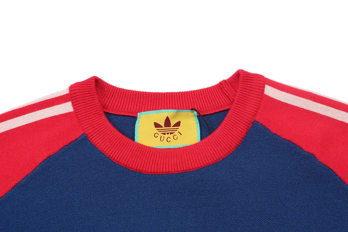 Adidas x Gucci Logo Embroidered Knit Sweater D19021567 — view 3